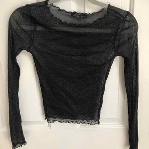 Sheer black top from Forever 21 Size Small